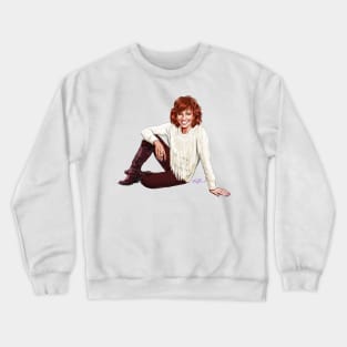 Reba McEntire - An illustration by Paul Cemmick Crewneck Sweatshirt